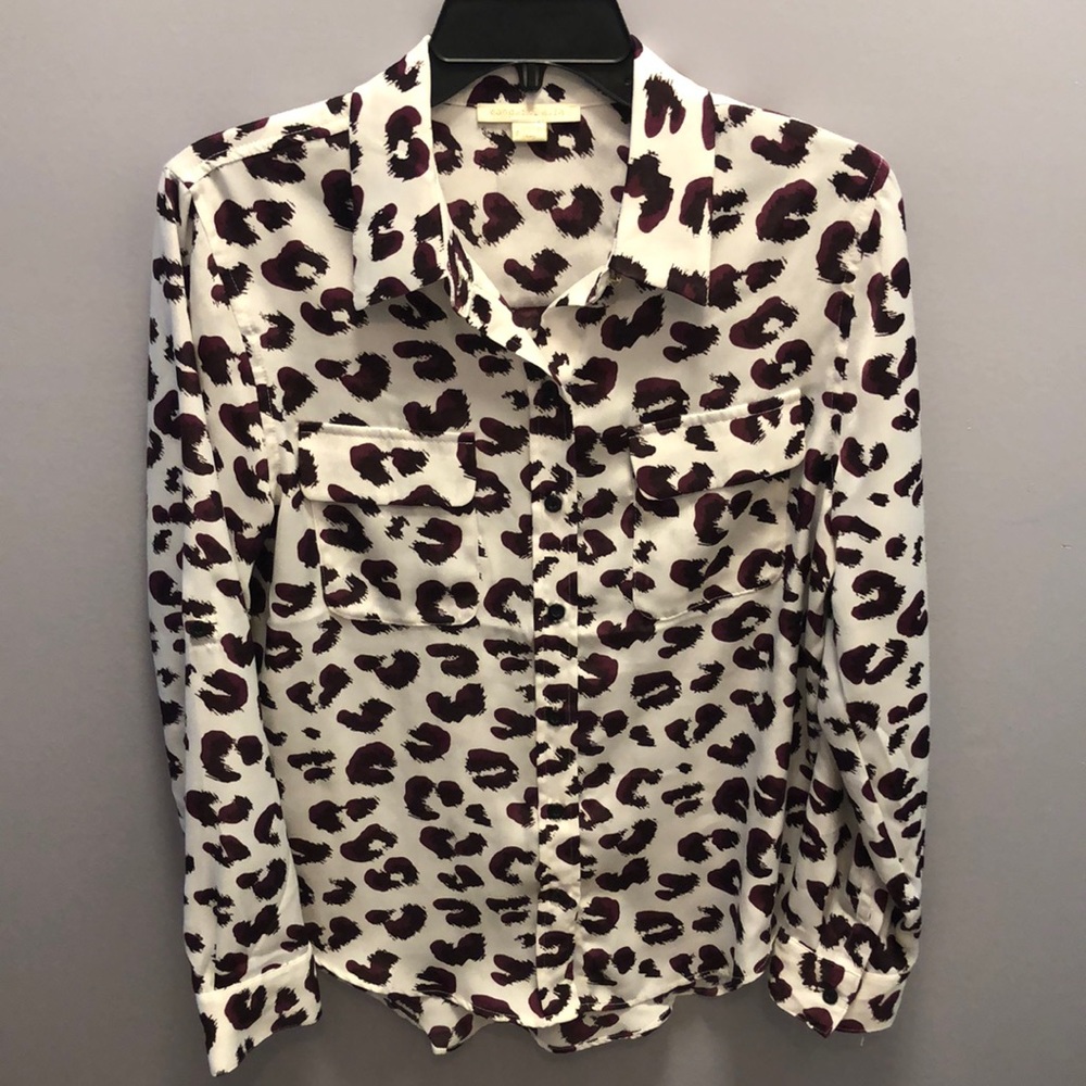 Copper & Ella Womens Top Size Small Roll Tab Sleeves